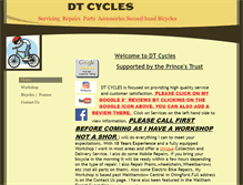 Tablet Screenshot of dtcycles.co.uk